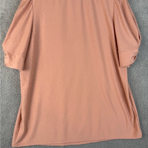 Gibson look women’s puff sleeves pink blouse XL preowned - Picture 6 of 9